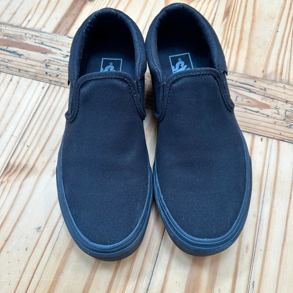Men’s black vans slip on shoe sneakers 7.5